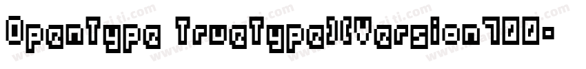 OpenType TrueType)(Version700字体转换